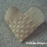 woven birch bark heart basket-Peters